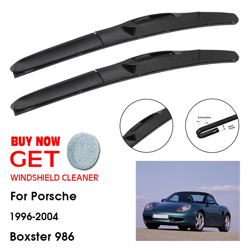 

Car Wiper Blade For Porsche Boxster 986 22"+21" 1996-2004 Front Window Washer Windscreen Windshield Wipers Blades Accessories