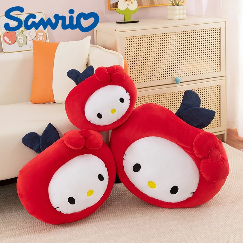 

33/45/55 см, большой размер Sanrio Hello Kitty, плюшевые мультяшные аниме, мягкая кукла, подушка, кавайный плюшевый орнамент, подарок для ребенка