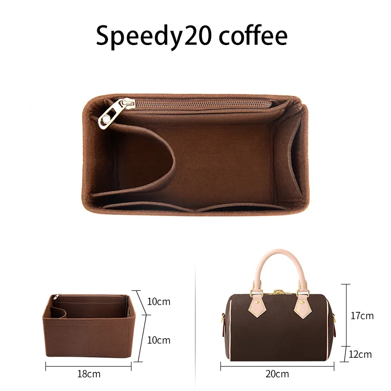 WUTA ورأى إدراج مقسم حقيبة ل LV سبيدي 20 25 30 35 حقيبة يد رفرف حقيبة داخلية ماكياج السفر محفظة تخزين حمل حقيبة الملحقات #5