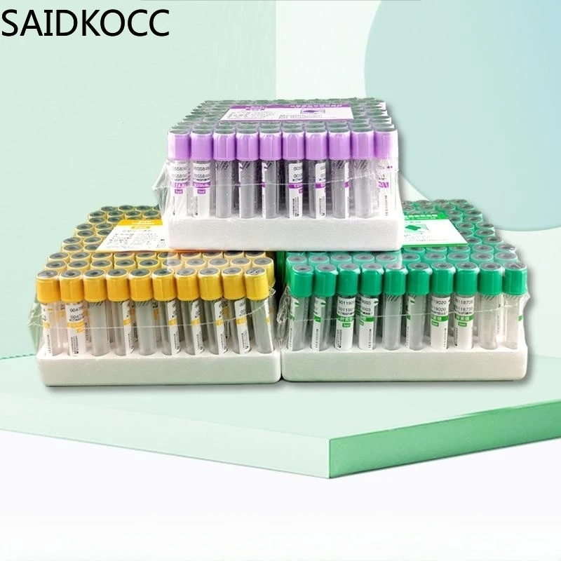 Imagem -04 - Recipiente de Coleta de Amostra de Sangue Tubo de Coleta a Vácuo Vidro Estéril 10 ml com Aditivos Soda Citrato 1:9 100 pk