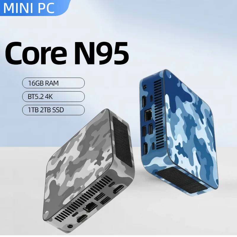 2026 New MINI PC Core N95 16GB RAM 1TB 2TB SSD WIFI 6 BT5.2 4K HD Mini Gaming Office Study Pc