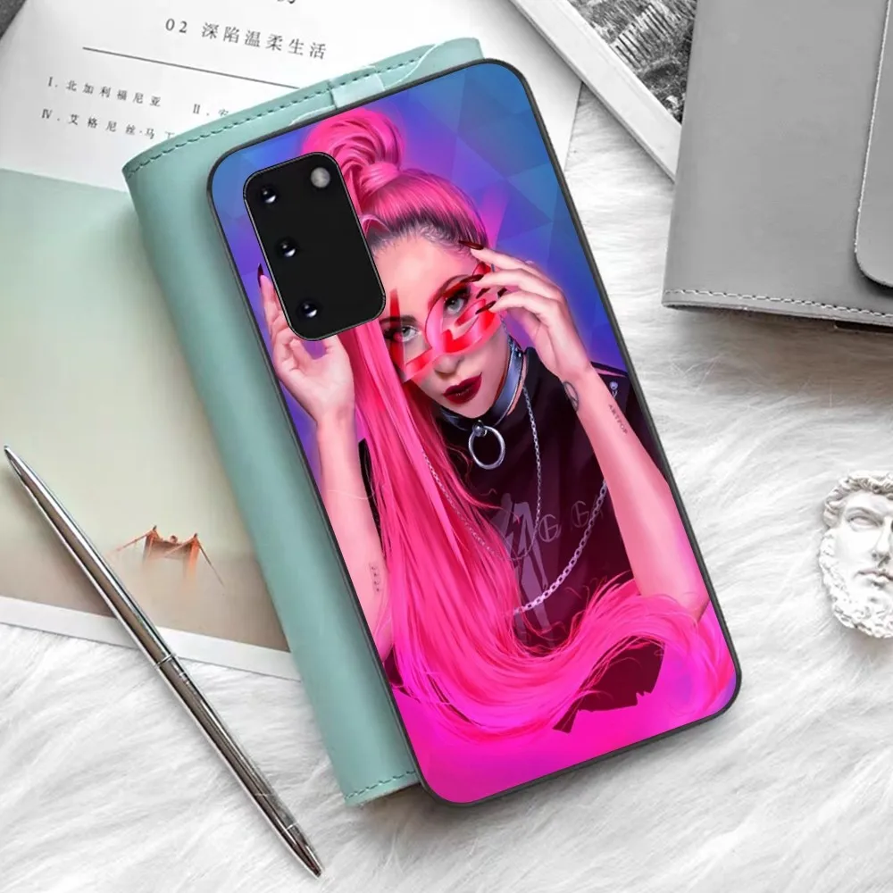 L-Lady G-Gaga Singer Phone Case Silicone PC+TPU For Samsung S10 20 30 22 23 24 Plus Lite Ultra Cover