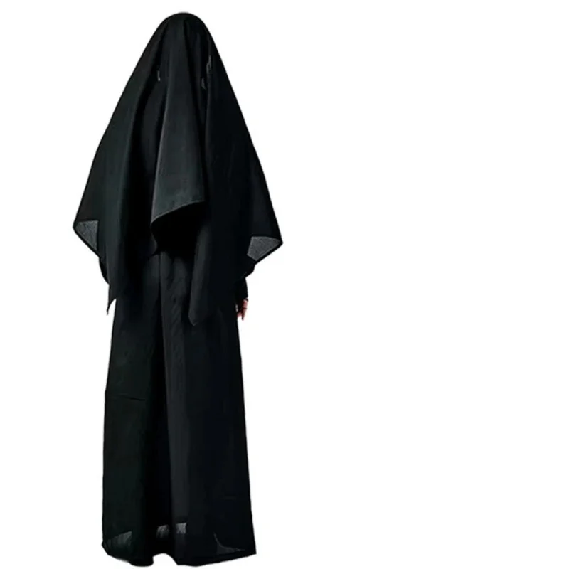 The Nun Cosplay Costume Horror Films Cosplay Necklace Cross Ghost Halloween Costume The Conjuring Black Women Halloween Costume