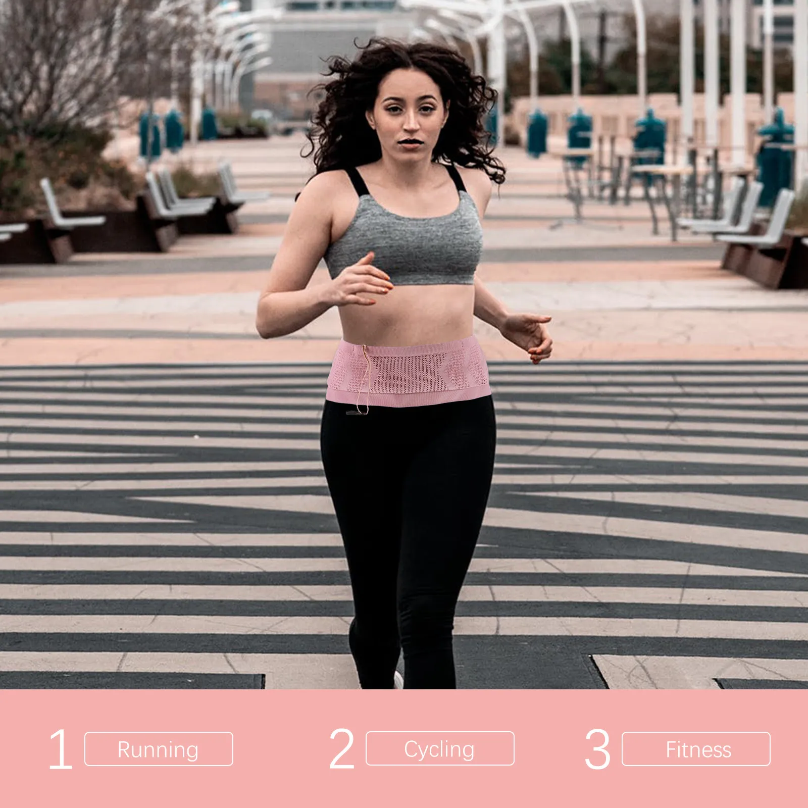 

Outdoor Waist Running Belt Elastic Breathable Fanny Pack for Phone Passport Id Cards Money Lightweight Running Waist Pack
