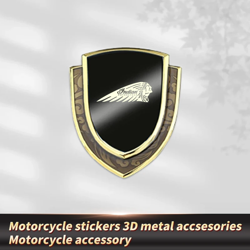 Motorcycle stickers 3D metal accsesories for indian scout motorcycle gndian FTR super chief Springfield Chieftain Challenger