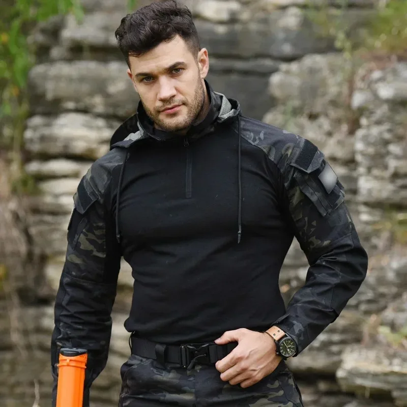 Camisa táctica camuflaje transpirable para senderismo y camping - imagen 5