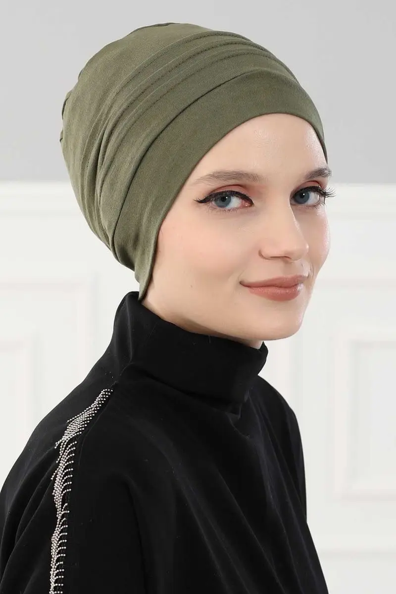 Beret Model hidżab kości khaki