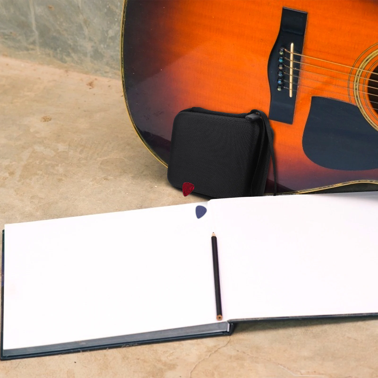 

1Pcs Guitar Pick Storage Pouch EVA Lightweight Organizer for Guitar Enthusiasts
