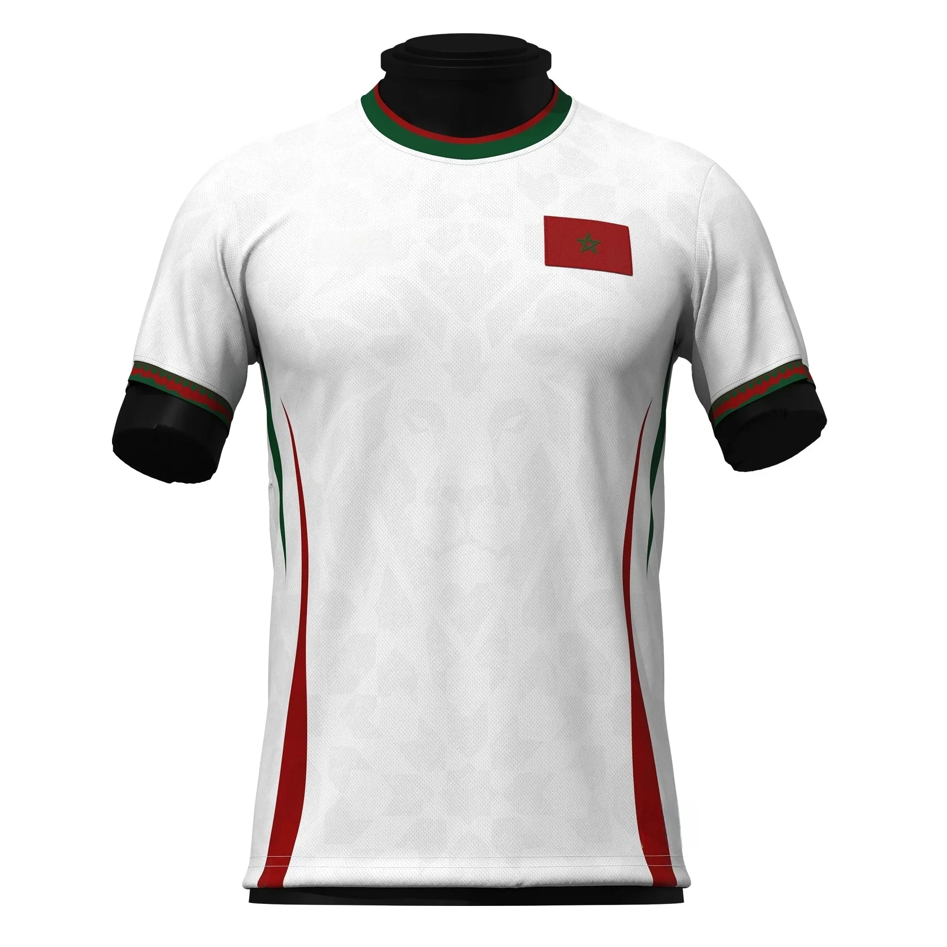 2026 New Quick Drying Morocco National Theme Football Shirt, Sports Training, Fan Surrounding T-shirt for Men Family Matching