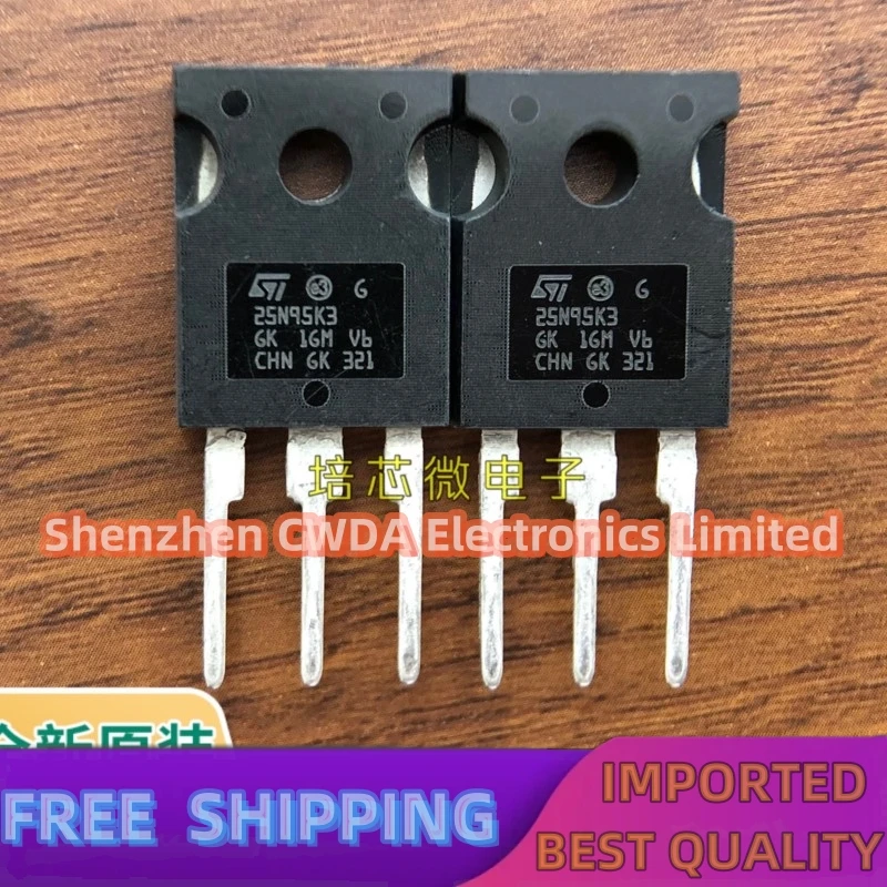 10PCS-20PCS  STW25N95K3  25N95K3  22A/950V N TO247  In Stock Can Be Purchased