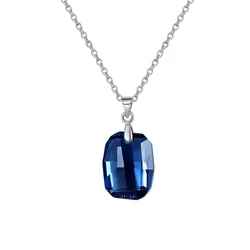 Vintage Graphic Pendant Necklaces For Men Women Crystals From Austria Silver Color Unisex Cross-gender Statement Jewelry