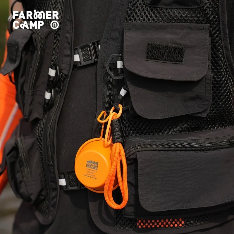 Farmer Camp Chaleco de pesca multifuncional con bolsillo - imagen 2