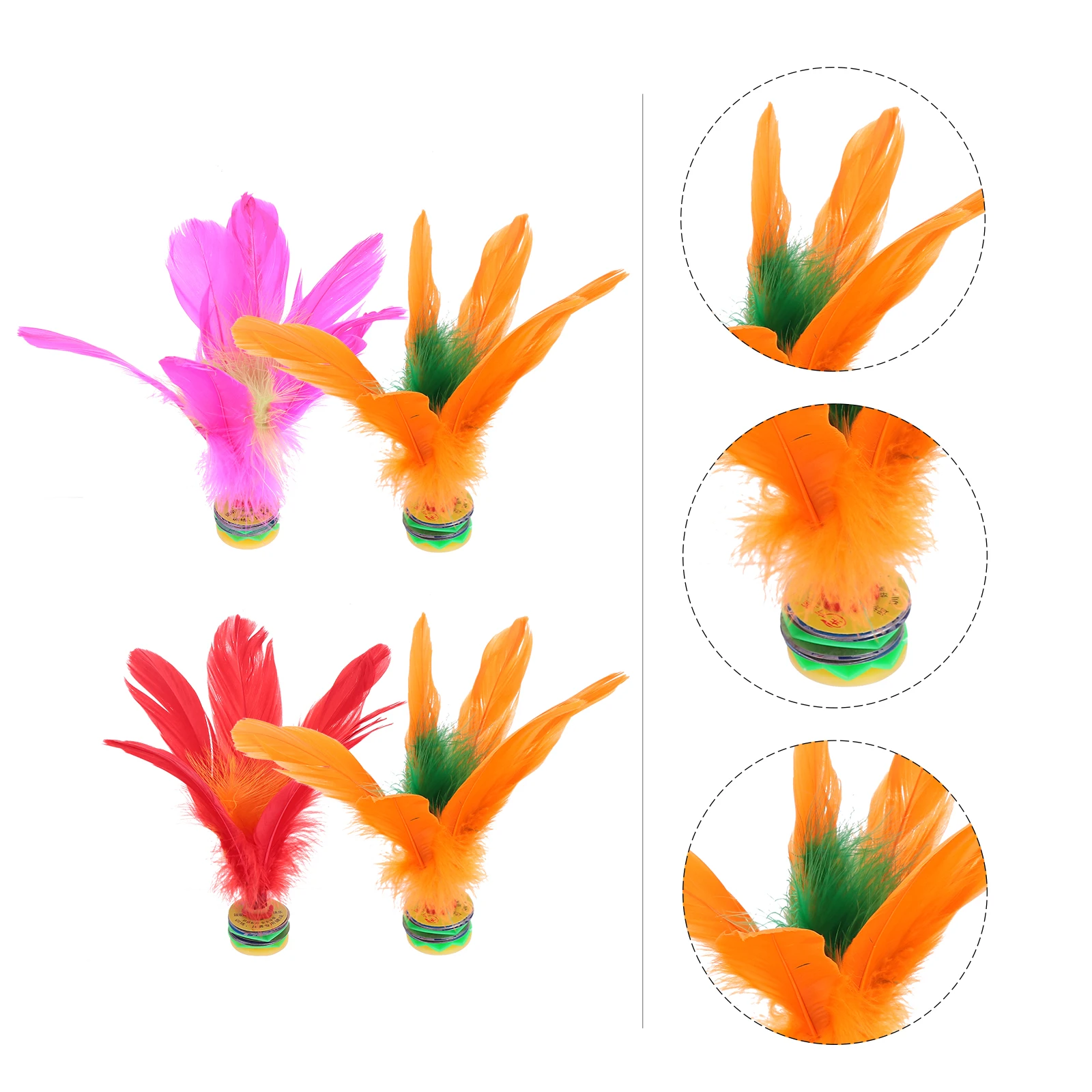 5 pçs kicking peteca peteca crianças pé brinquedo de fitness ganso jogo ao ar livre kicking estudante brinquedo esportivo