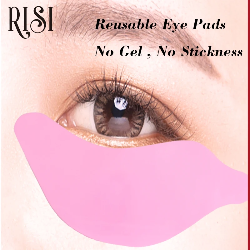 RISI Silicone Eye Patch For Lash Dye Reusable Soft Under Eye Pads For Eyelash Extension Tools Eyelash Patch