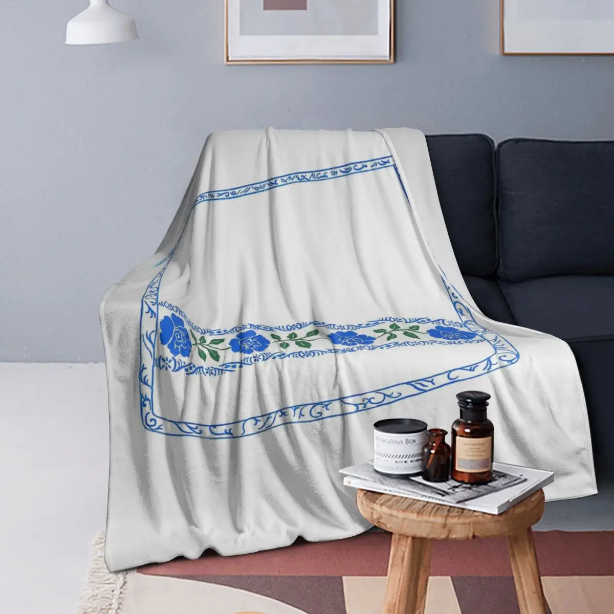 

Midsommar Dress Blanket Soft Warm Flannel Throw Blanket Cover for Bed Living room Picnic Travel Home Couch