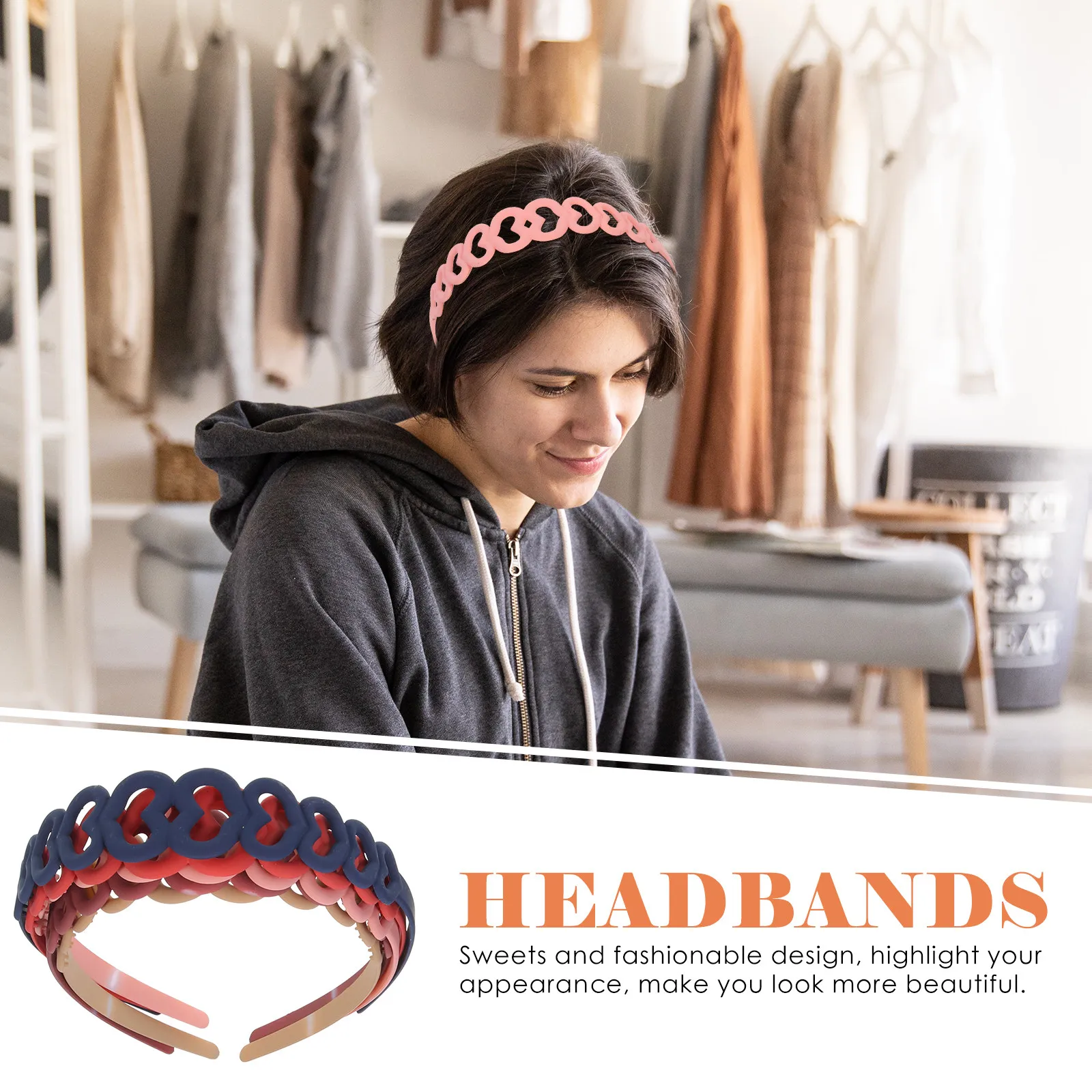 

12 шт. широких цветных пластиковых ободков для волос в форме сердца для женщин и девочек, для повседневной носки, вечеринок, спорта, элегантные повязки для волос