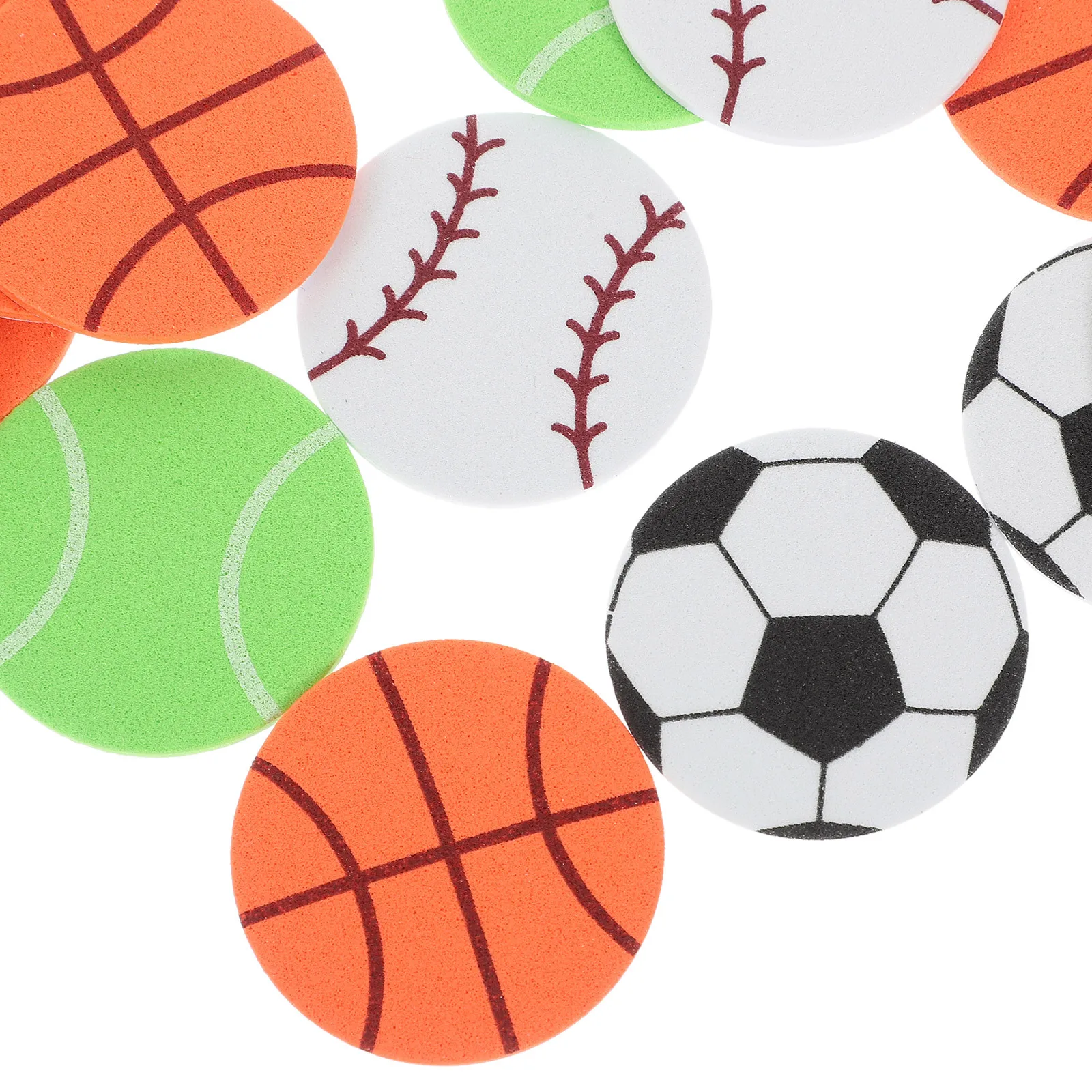 

1Pack Eva Sports Ball Stickers Self Adhesive Ball Theme Party Decorative Scrapbooking DIY Crafts Mixed Eva Sports Balls Stickers