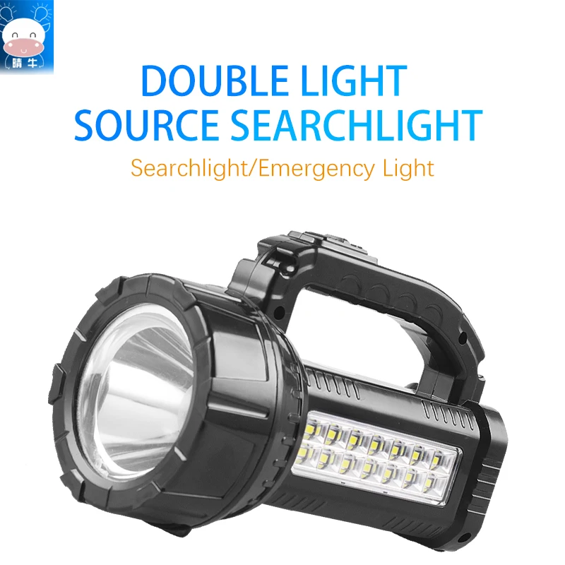 

Handheld Searchlight Bright T6 Waterproof Portable LED Flashlight Rechargeable Work Light