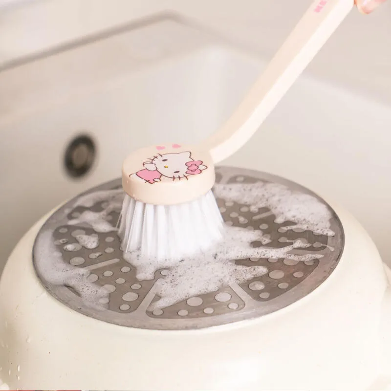 Sanrio Pot Brushing Kawaii Hello Kitty Kuromi Kitchen Brushing Pot Dishwashing Instagram Korean Cartoon Anime Friends Gift