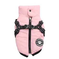 Cani e gatti cappotto giacca Pet Vest Dog Pet Harness Zipper Design Puppy Warm Hoodies Clothes 4 colori