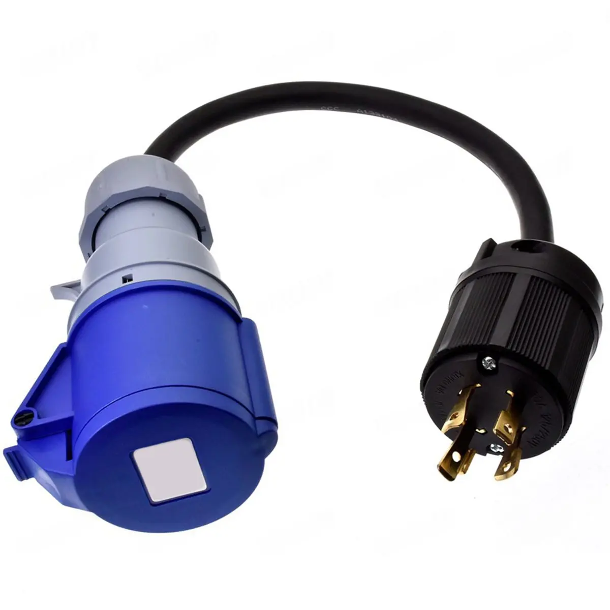 A43TBG L14-30P Plug to 32A 2P+PE CEE Socket 3x6mm Rubber Wire Heavy Duty Industrial Power Cable for Generator
