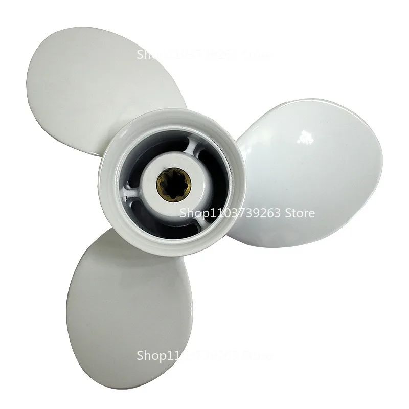 

Подходит для морских аксессуаров для мотоциклов диаметром 23 см, трехлопастной алюминиевый подвесной двигатель с пропеллером