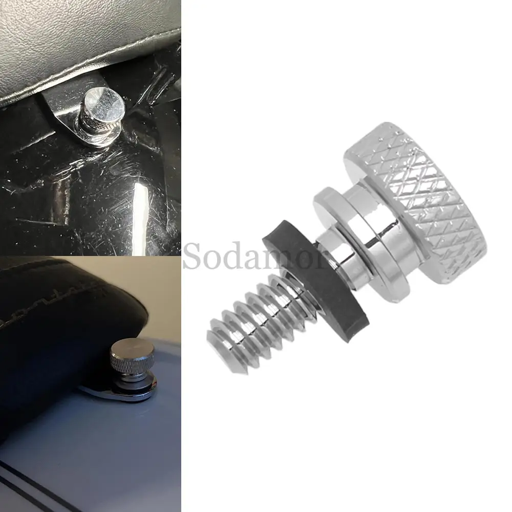 

Универсальный 1/4 "заднее крыло, болт пассажирского сиденья, винт с язычком для Harley Sportster XL 883 1200 Fatboy Road King Softail Touring