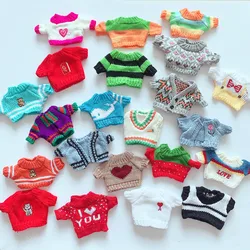 Doll Clothes for 20cm Korea Dolls Plush Star Doll's Clothing Mini Sweater Stuffed Toy Outfit for Idol Dolls Accessories