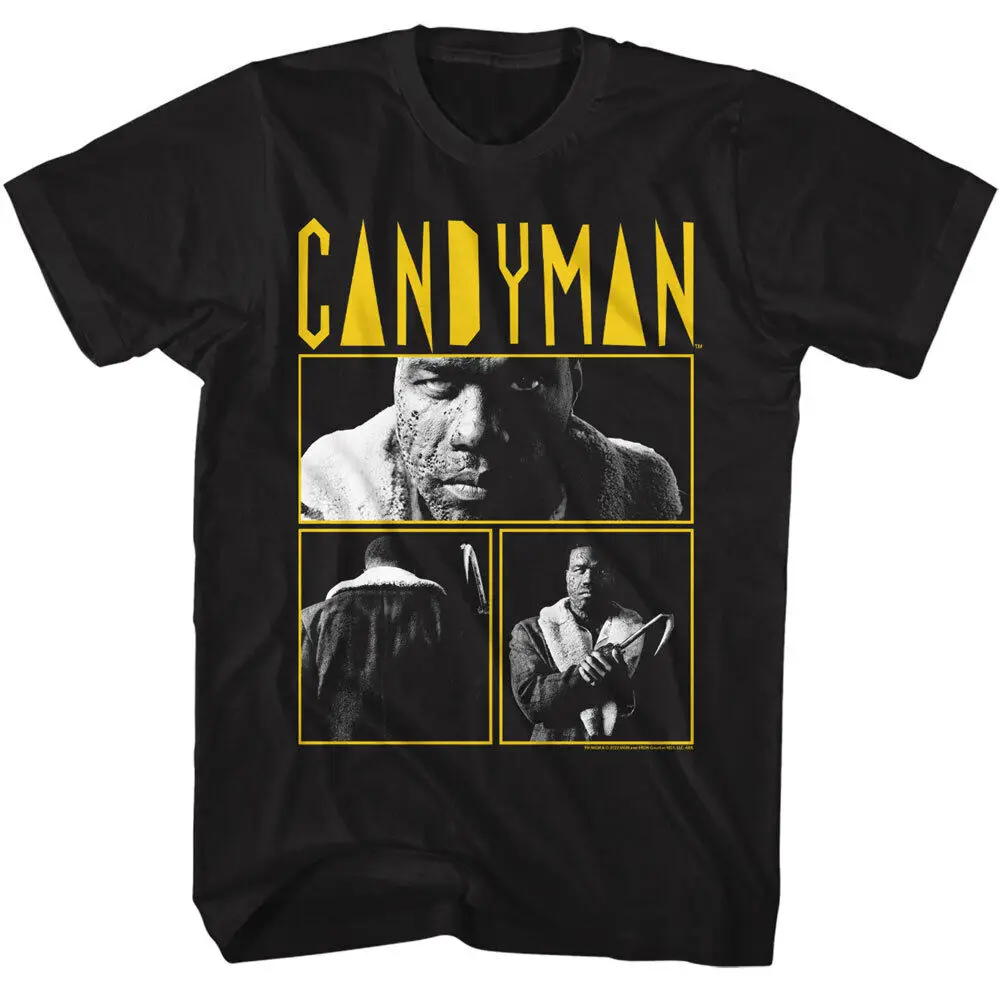 

Candyman Scary Horror Movie Name Logo 3 Still Pictures Men's T Shirt