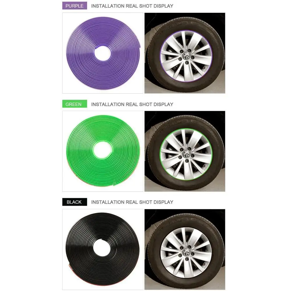 Anti-scratch Strip Car Rim Protect Strip Car Styling Tool Car Accessory Wheel Edge Protector Car Wheel Sticker For Auto Car