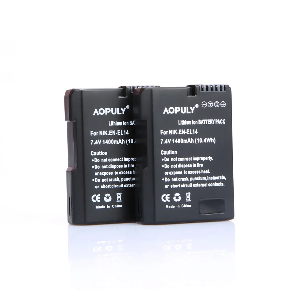 4 Stuks Gedecodeerd bateria EN-EL14 EN-EL14a ENEL14 EL14a Batterij + USB lader Voor Nikon D3100 D3200 D3300 D5100 D5200 D5300 P7000