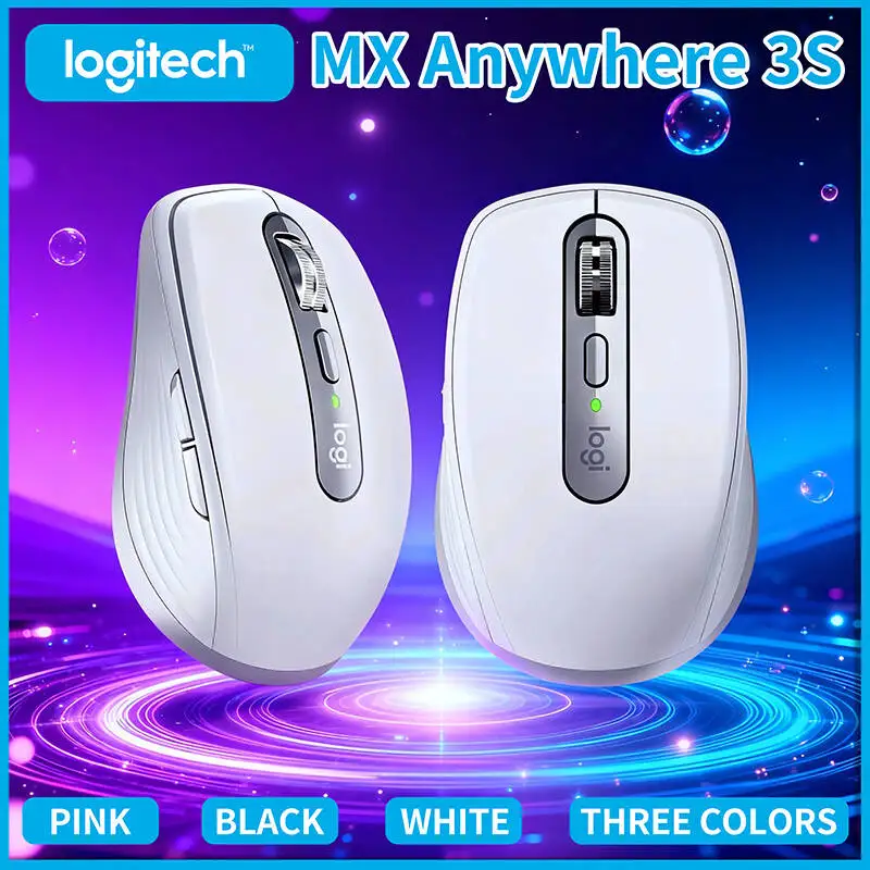 

Pro MX Anywhere 3S - 8000 DPI, MagSpeed Scroll, USB-C Fast Charge, Ideal for Art Studio & Daily Office Work