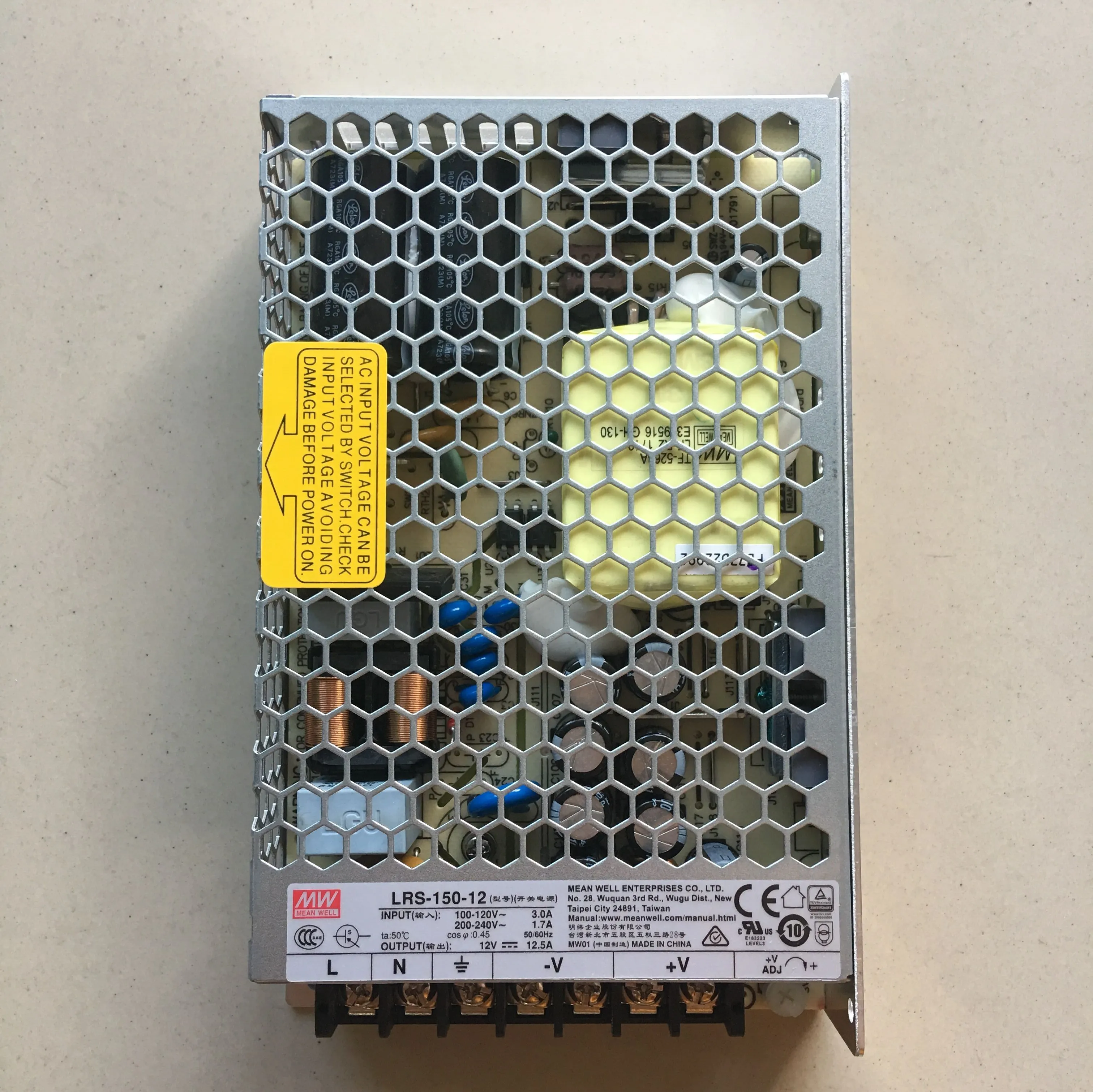 يعني جيدا LRS-150 LRS-150-12 LRS-150-15 LRS-150-24 LRS-150-36 LRS-150-48 ميانويل LRS 150 150 واط أصلي وحقيقي #5