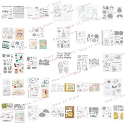 New 2021-2022 Mini Catalog Cutting Dies Clear Stamps Scrapbooking For Paper Making Sentiments Flower Festival Embossing Frame