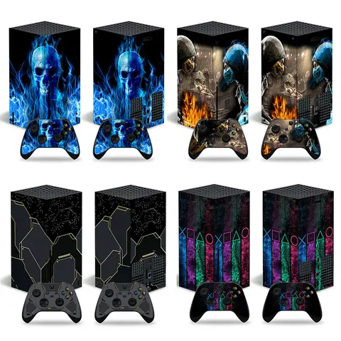 Skin Cover for Xbox Series X Console Full Cover Wrap for X box Series X Controller Protective Vinyl Game Accessories Sticker