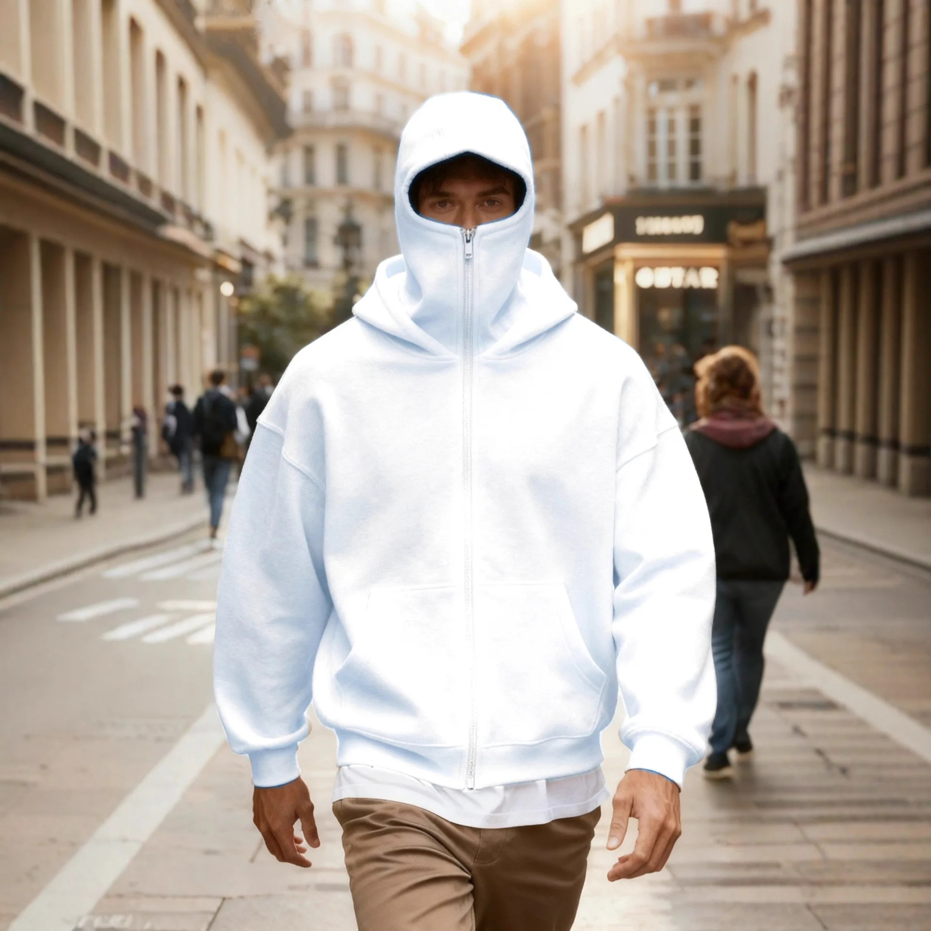 

Толстовка для активного отдыха, пешего туризма, путешествий, бега, мужская и женская зимняя толстовка с Балаклавой, маска для лица, дизайн на молнии, спортивная куртка