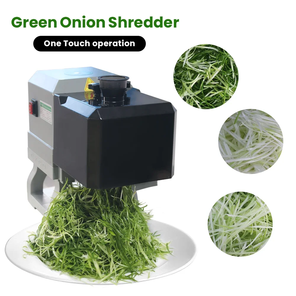 Automatic Fast Commercial Vegetable Chopper Spinach Cutter Spring Onion Shredding Machine for Restaurant