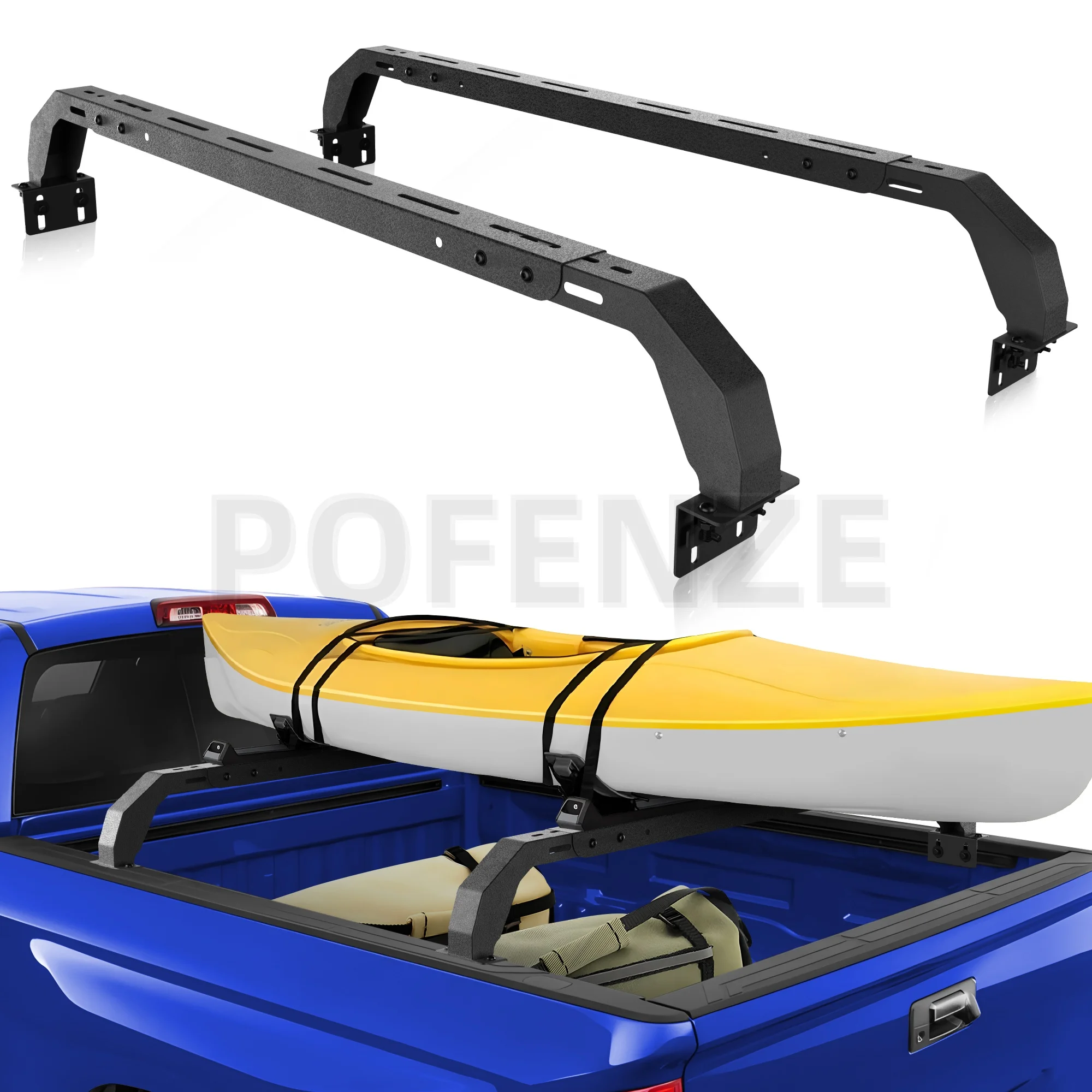 

Roof Rack with 2 Cross Bars Compatible with 2005-2023 Toyota Tacoma, 2014-2023 Toyota Tundra & 2020-2024 Jeep Gladiator JT