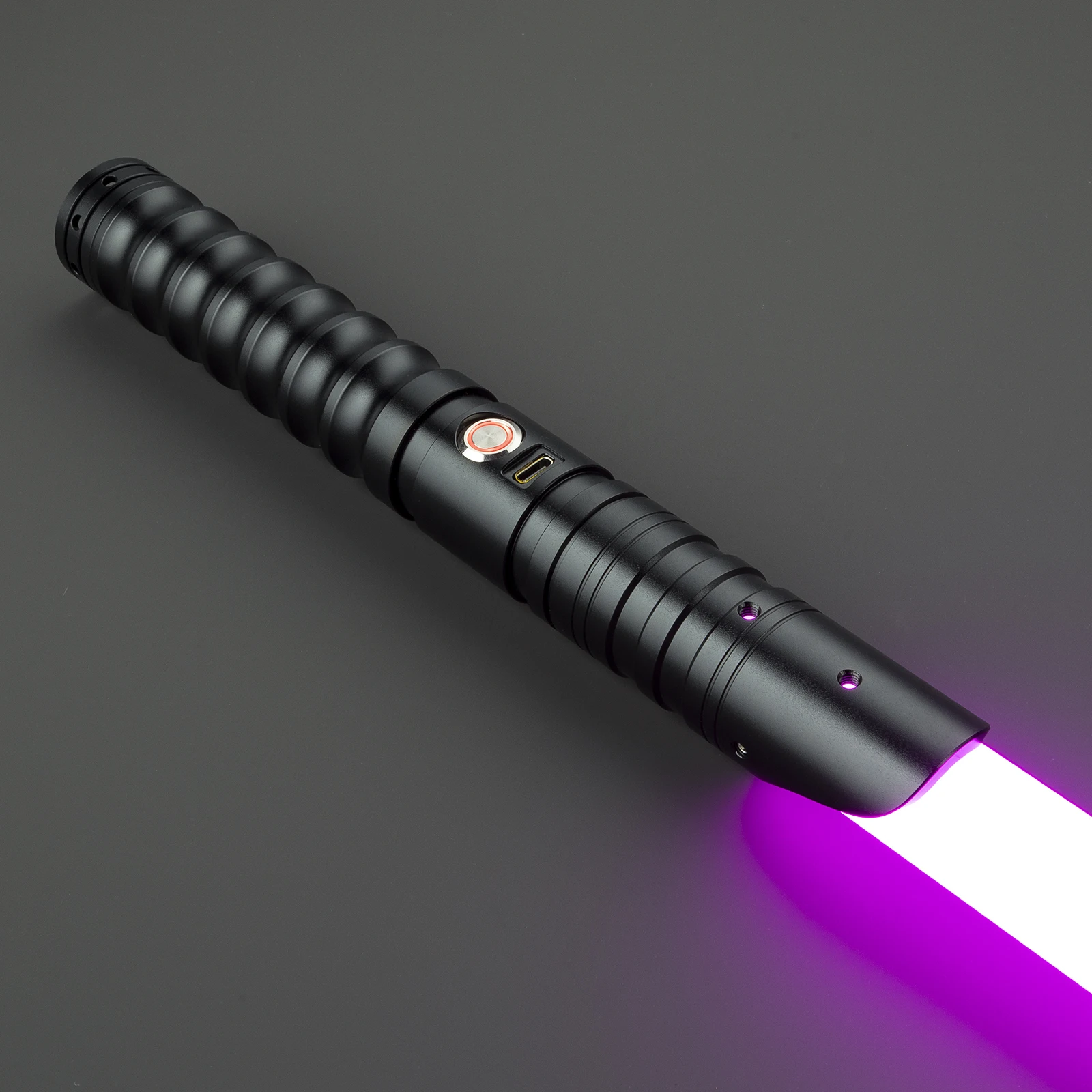 [Wholesale] APP LED Lightsaber Metal Hilt Jedi Laser Sword Sensitive Smooth Hitting Sound Dueling LTG Light Saber sable de luz