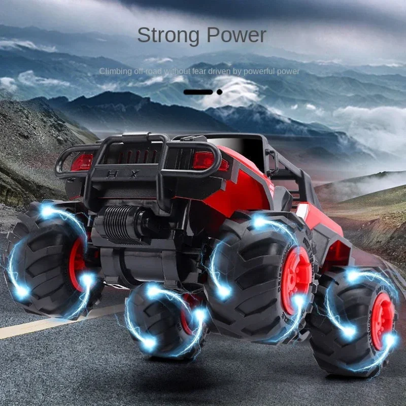 Rc 電動リモコン車充電 Led ライトオフロードプラスチック 4wd トラックシミュレーションおもちゃの車のおもちゃドリフトスタントギフト子供のための