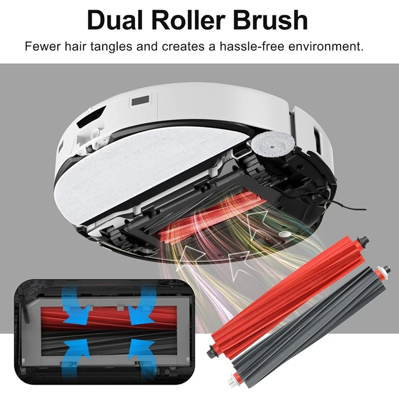 Para Roborock S8 Maxv Ultra Robot aspirador Cepillo Lateral principal filtro Hepa paño de mopa bolsas de polvo accesorios de repuesto