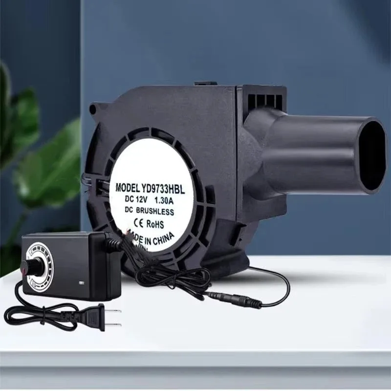 97x33mm High Speed Blower Fan Portable Electric Air Blower for Quick Charcoal Ignition BBQ Fire Starter Heat Dissipation Outdoor