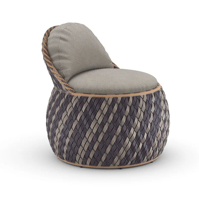 Spherical light luxury casual style outdoor furniture tables and chairs non-slip outdoor tables and chairs set modern