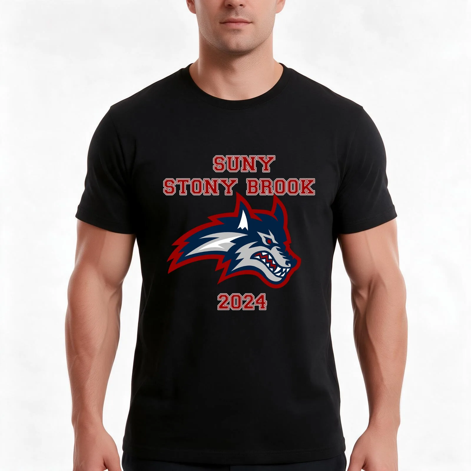 SUNY Stony Brook 2024 T-Shirt, Summer Casual Cotton Tee, Oversized Streetwear Tops, Vintage Graphic Print, Unisex Men Women