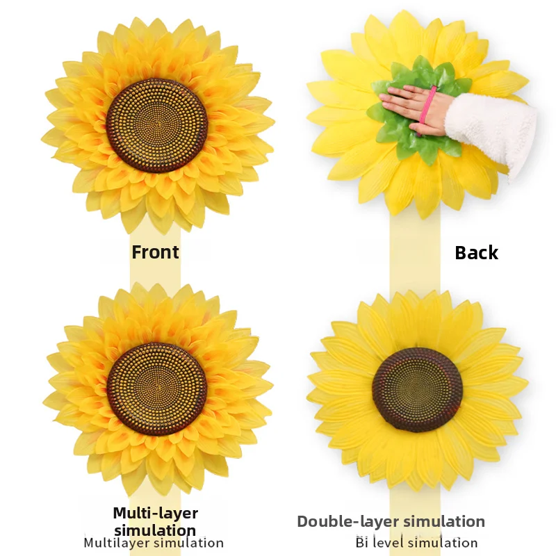 زهرة عباد الشمس الإبداعية للرقص للأطفال الصغار، زهرة محمولة باليد على شكل زهرة الشمس للمناسبات الرياضية