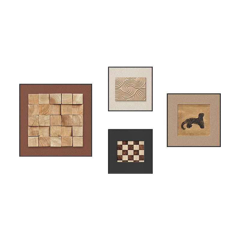 

Medieval style living room decorative painting, abstract visual three-dimensional sofa background wall mural