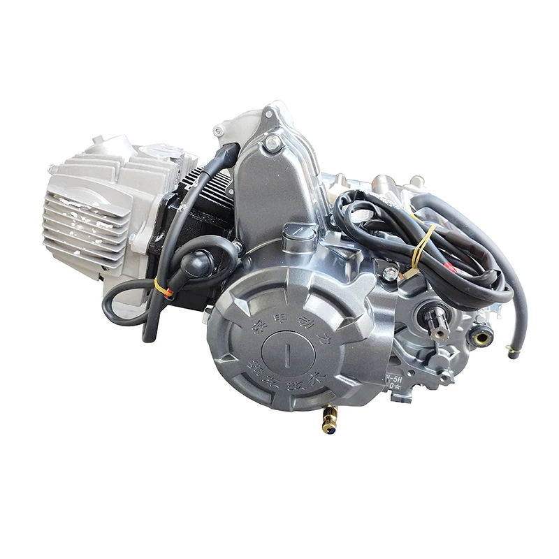 

110CC Motorcycle Engine Assembly 4 Stroke Air Cooling Imported Bearing Horizontal Electric Kick Z110 Engine With 4 Gearshift