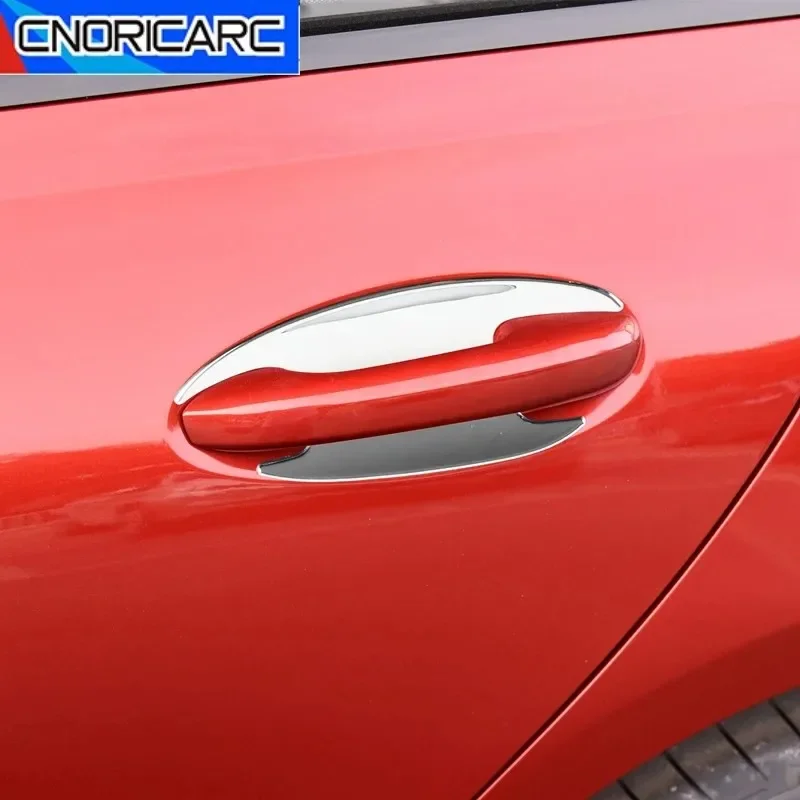 

Car Outside Door Pull Handle Bowl Panel Cover Decoration Stickers For Mercedes Benz C Class W206 2022-2023 Exterior Accessories