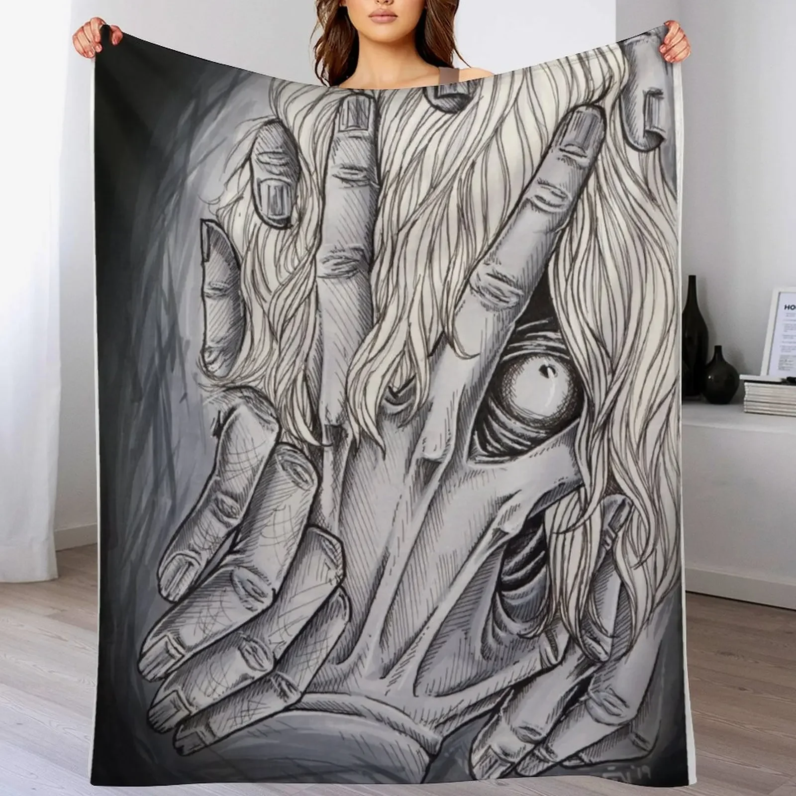 

Shigaraki Tomura Throw Blanket Hairy manga Luxury Throw Blankets Thin Tourist Sofa Quilt Softest Blankets