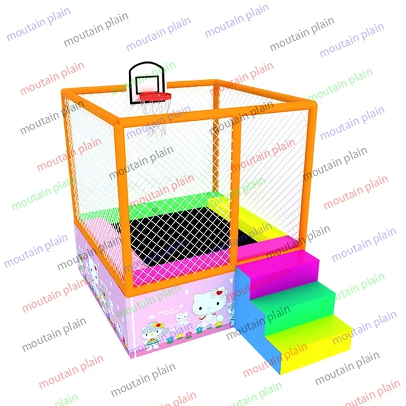 School Students Love Sports Amusement Items Guarantee Multi-Player Entertainment Commercial Sale Trampoline Jumping Beds Genuine